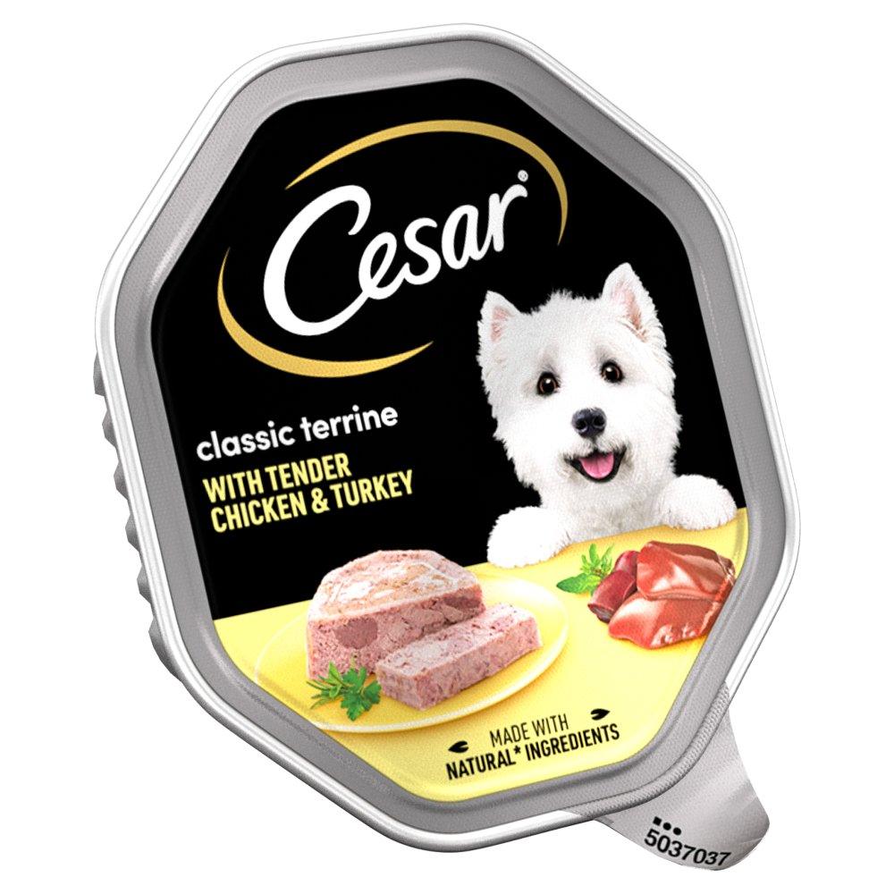 Cesar Classic Terrine Wet Dog Food with Chicken and Turkey 14x150g - Ormskirk Pets