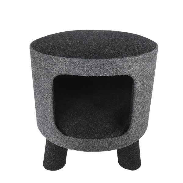 Rosewood Charcoal Felt Cat Stool - Ormskirk Pets