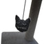 Rosewood Charcoal Felt Cat triple tower - Ormskirk Pets