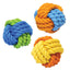 Rosewood tough toys 3.5" Rubber & Rope Ball Asstd