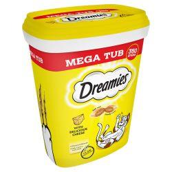 Dreamies Mega Tub Pack Cheese Adult Cat Treat 350g