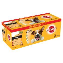 Pedigree Dog Pouches Mixed Selection in Gravy 40 for 36 Mega Pack 100g - Ormskirk Pets