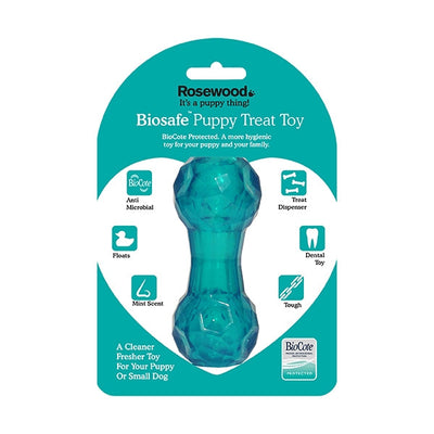 BioSafe Puppy Treat Dumbell Blue