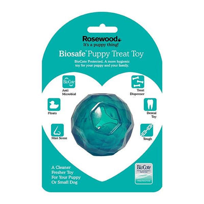 Rosewood BioSafe Puppy Treat Ball blue - Ormskirk Pets