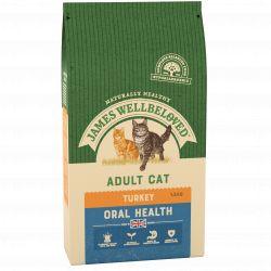 JAMES WELLBELOVED Cat Adult Oral Health Turkey & Rice 1.5kg - Ormskirk Pets