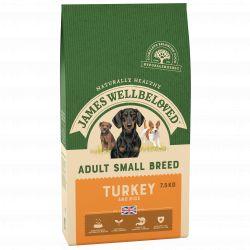 JAMES WELLBELOVED Turkey & Rice Adult Small Breed 7.5kg - Ormskirk Pets