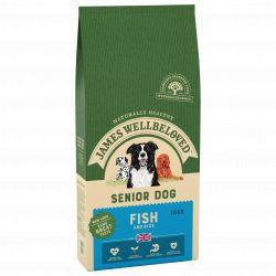 JAMES WELLBELOVED Fish & Rice Kibble Senior 15kg - Ormskirk Pets