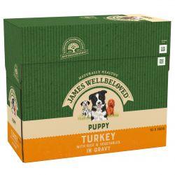 JAMES WELLBELOVED Turkey with Rice Puppy Pouch 10x150g - Ormskirk Pets