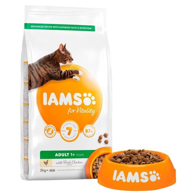 IAMS for Vitality Adult Cat Food with Fresh chicken 2kg - Ormskirk Pets