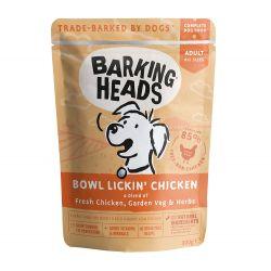 Barking Heads Bowl Lickin' Chicken Pouch (Formally Tender Loving Care tins) 300g x 10 - Ormskirk Pets