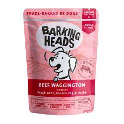 Barking Heads Beef Waggington 300g x 10 - Ormskirk Pets