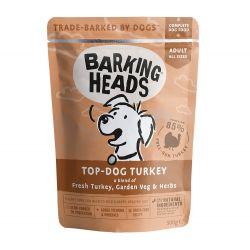 Barking Heads Top Dog Turkey Pouch (Formally Turkey Delight Grain Free) 300g x 10 - Ormskirk Pets