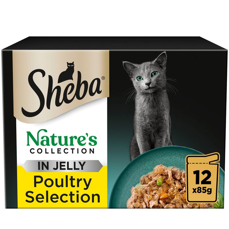 Sheba Pouches Natures Collection Poultry Selection In Jelly, 12 X 85G