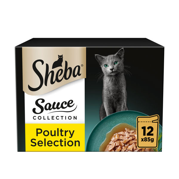 Sheba pouches Sauce Collection Poultry Selection in Gravy 12 x 85g