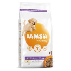 IAMS for Vitality Puppy Large Dog Food with Fresh chicken 12kg - Ormskirk Pets