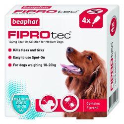 Beaphar FIPROtec Spot On Medium Dog 4 pipette 4tmnt - Ormskirk Pets