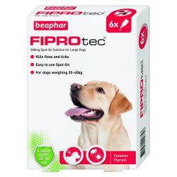 Beaphar FIPROtec Spot-On Large Dog 6 pipette 6tmnt - Ormskirk Pets