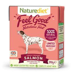 Naturediet Feel Good Salmon 390g x 18 - Ormskirk Pets