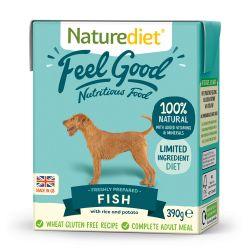 Naturediet Feel Good Fish 390g x 18 - Ormskirk Pets