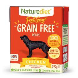 Naturediet Feel Good Grain Free Chicken 390g x 18 - Ormskirk Pets