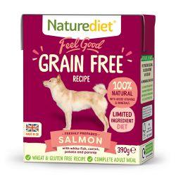 Naturediet Feel Good Grain Free Salmon 390g x 18 - Ormskirk Pets