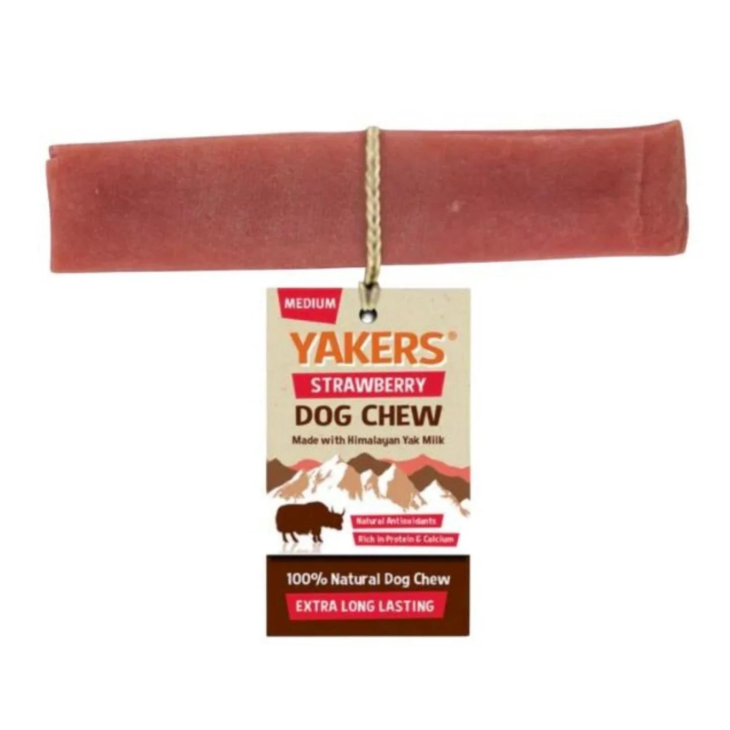 Yakers Dog Chew Strawberry MED - Ormskirk Pets