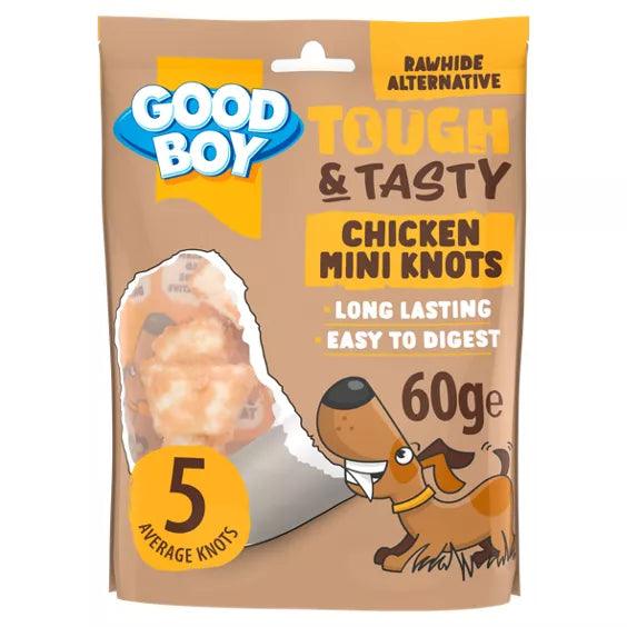 Good Boy Tough & Tasty Chicken Mini Knots 60g - Ormskirk Pets