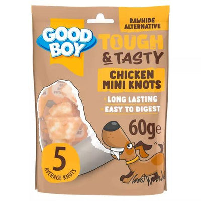 Good Boy Tough & Tasty Chicken Mini Knots 60g - Ormskirk Pets