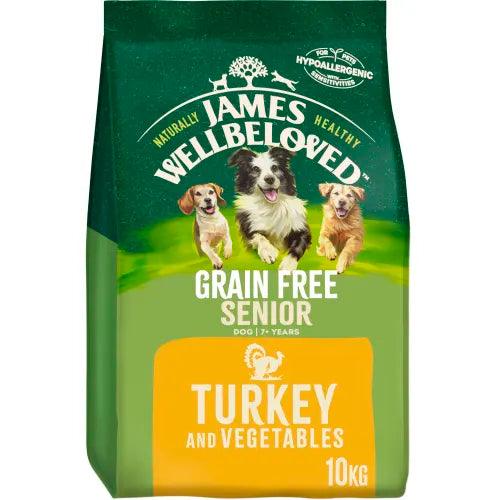 James Wellbeloved Dog Grain Free Turkey & Vegetable Senior 10kg - Ormskirk Pets