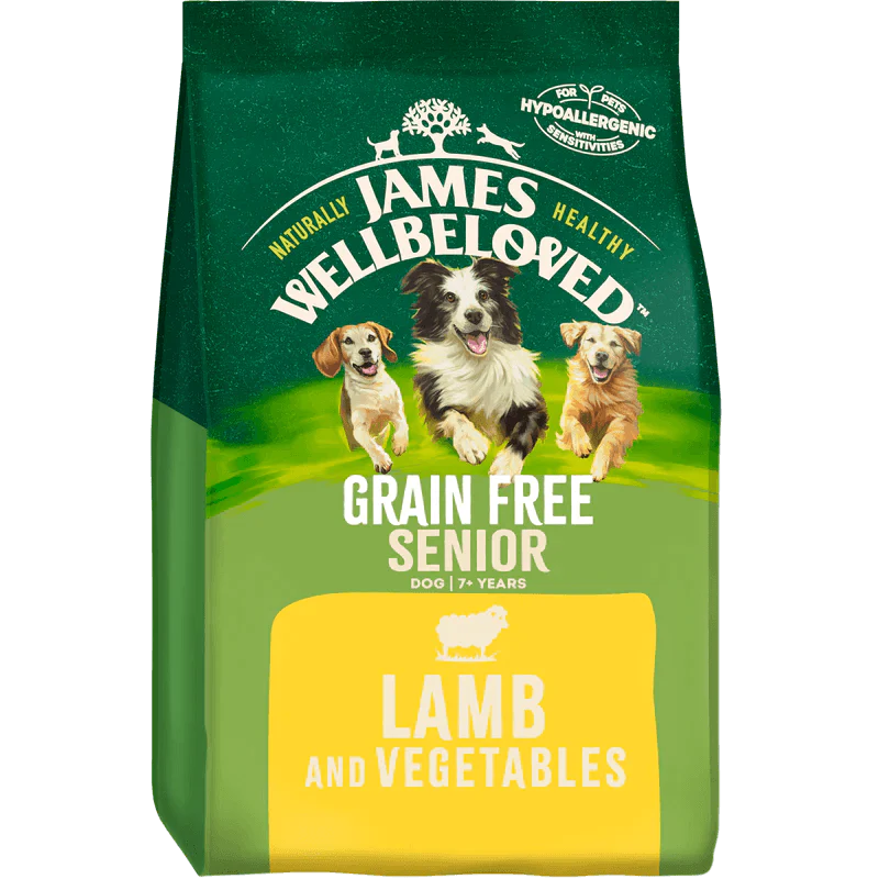 James Wellbeloved Dog Grain Free Lamb & Vegetable Senior 10kg - Ormskirk Pets