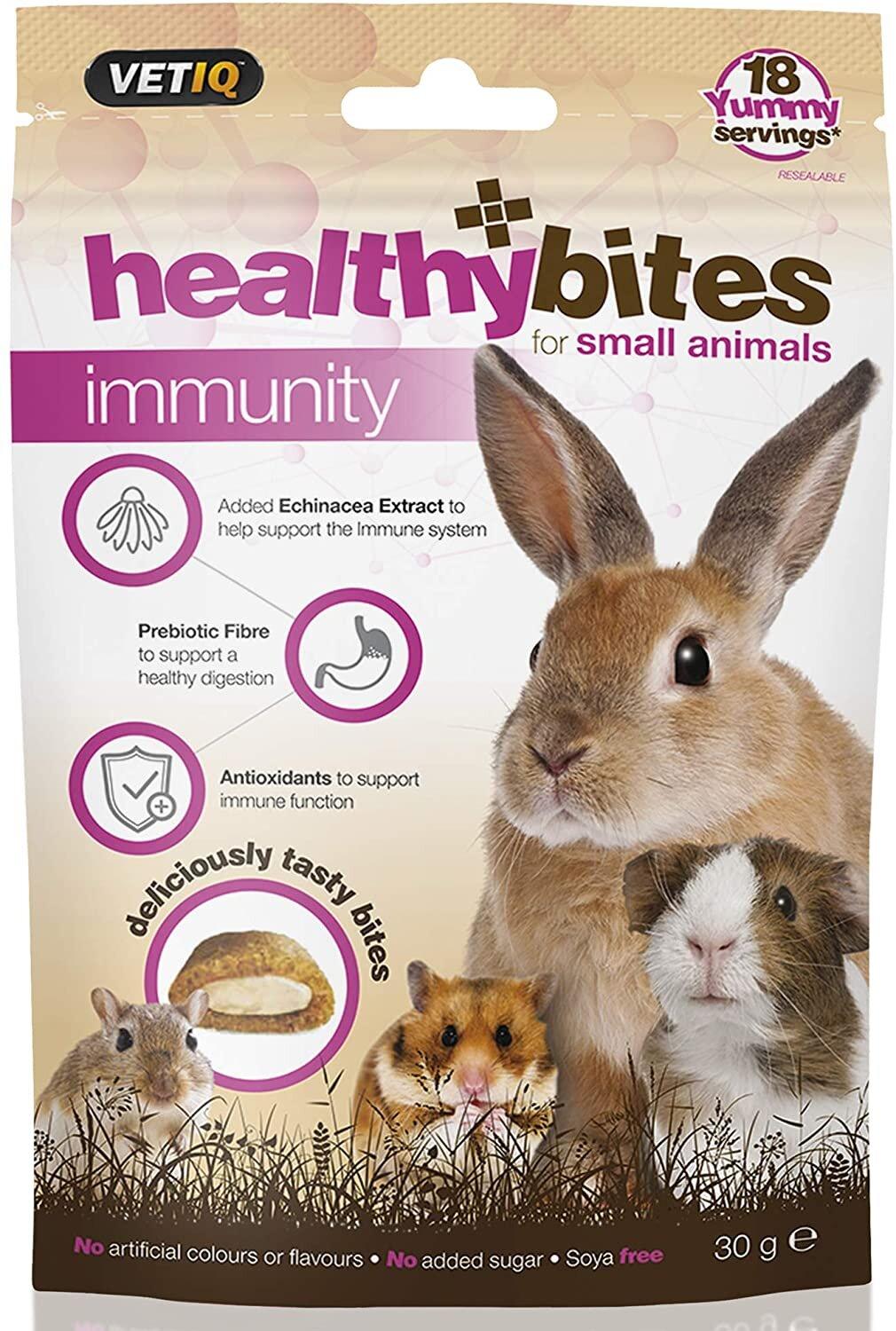 VETIQ Healthy Bites Immunity Care Small Animal treats 30g - Ormskirk Pets