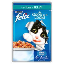 Felix As Good As it Looks Pouch Tuna in Jelly 100g x 20