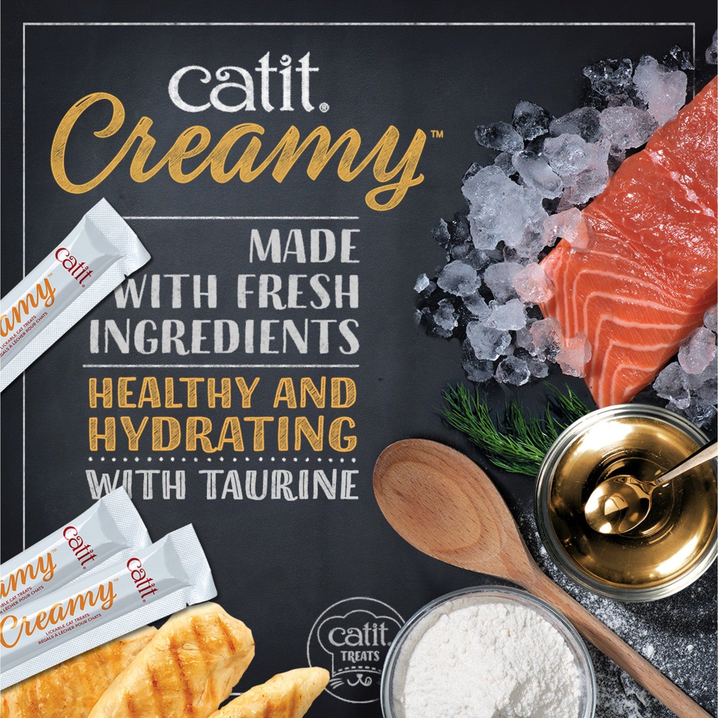 Catit Creamy Treats Tuna 4 pack, 10g