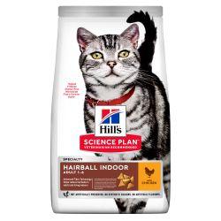 Hill's Science Plan Adult Hairball & Indoor Dry Cat Food Chicken Flavour 1.5kg - Ormskirk Pets