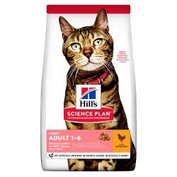 Hill's Science Plan Hills Adult Light Dry Cat Food Chicken Flavour 1.5kg - Ormskirk Pets