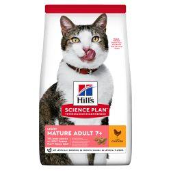 Hill's Science Plan Hills Mature Adult Light Dry Cat Food Chicken Flavour 1.5kg - Ormskirk Pets