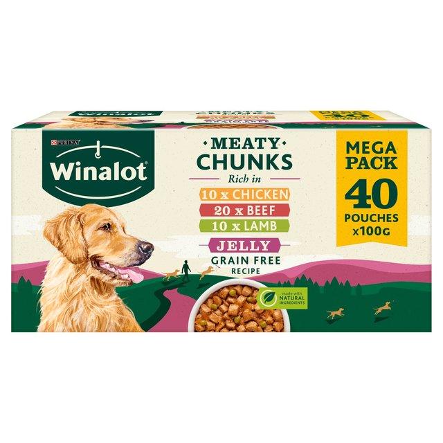 Winalot Perfect Portions Pouch Mixed Chunks in Jelly 40pk 100g - Ormskirk Pets