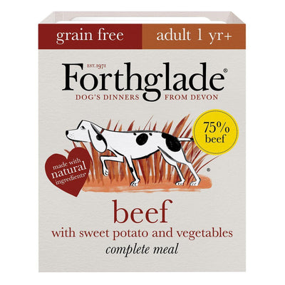 Forthglade Complete Grain Free Beef & Sweet Potato Adult 395g x 18 - Ormskirk Pets