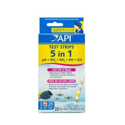 API 5 In 1 Aquarium Test Strips - Ormskirk Pets