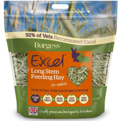 Burgess Excel Long Stem Feeding Hay, 1kg - Ormskirk Pets