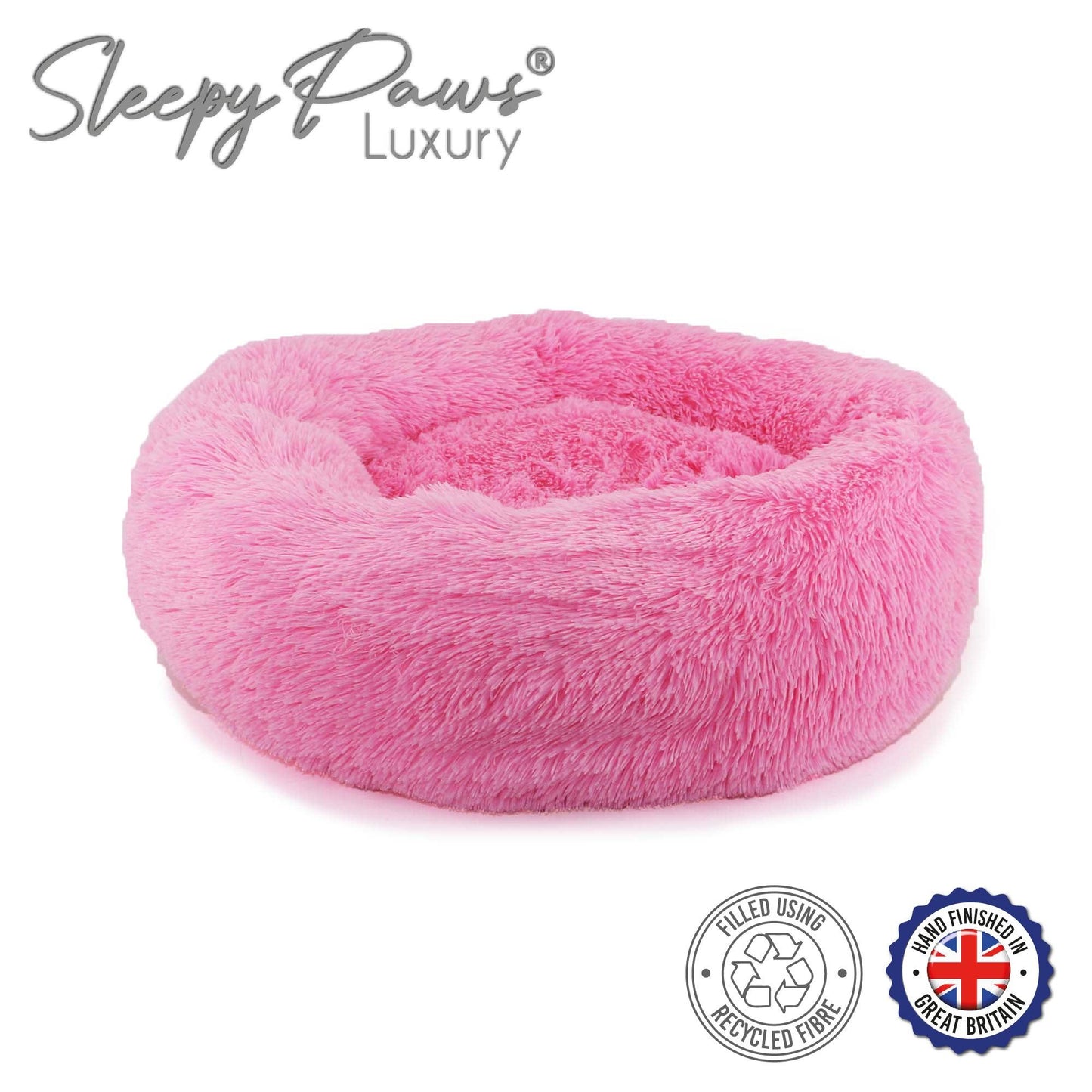 Ancol Super Plush Donut Bed 70cm Pink - Ormskirk Pets