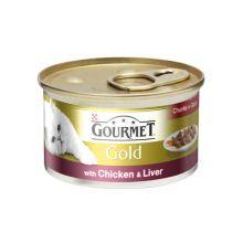 Gourmet Gold Chicken & Liver Chunks in Gravy 85g x 12