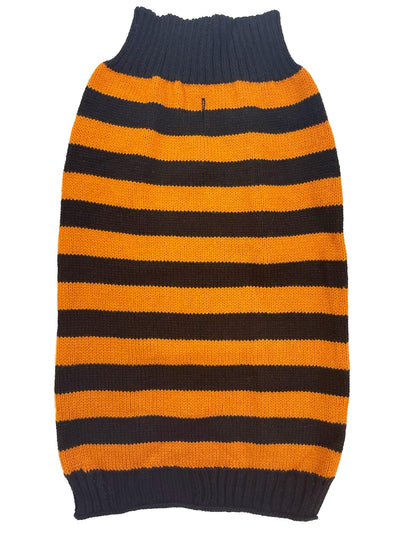 Halloween Freddy orange/ black stripe jumper