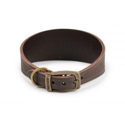 Ancol Timberwolf Whippet Leather Collar 30-34cm - Ormskirk Pets