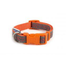 Ancol Collar Reflective Bone Orange 20-30cm - Ormskirk Pets