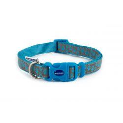 Ancol Collar Reflective Paw Blue 30-50cm - Ormskirk Pets