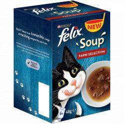 Felix Soup Farm Selection 6 pack 48g - Ormskirk Pets