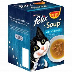 Felix Soup Fish Selection 6 pack 48g - Ormskirk Pets