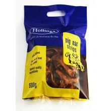 Hollings Pig Ear Strips Carry Bag 500g - Ormskirk Pets