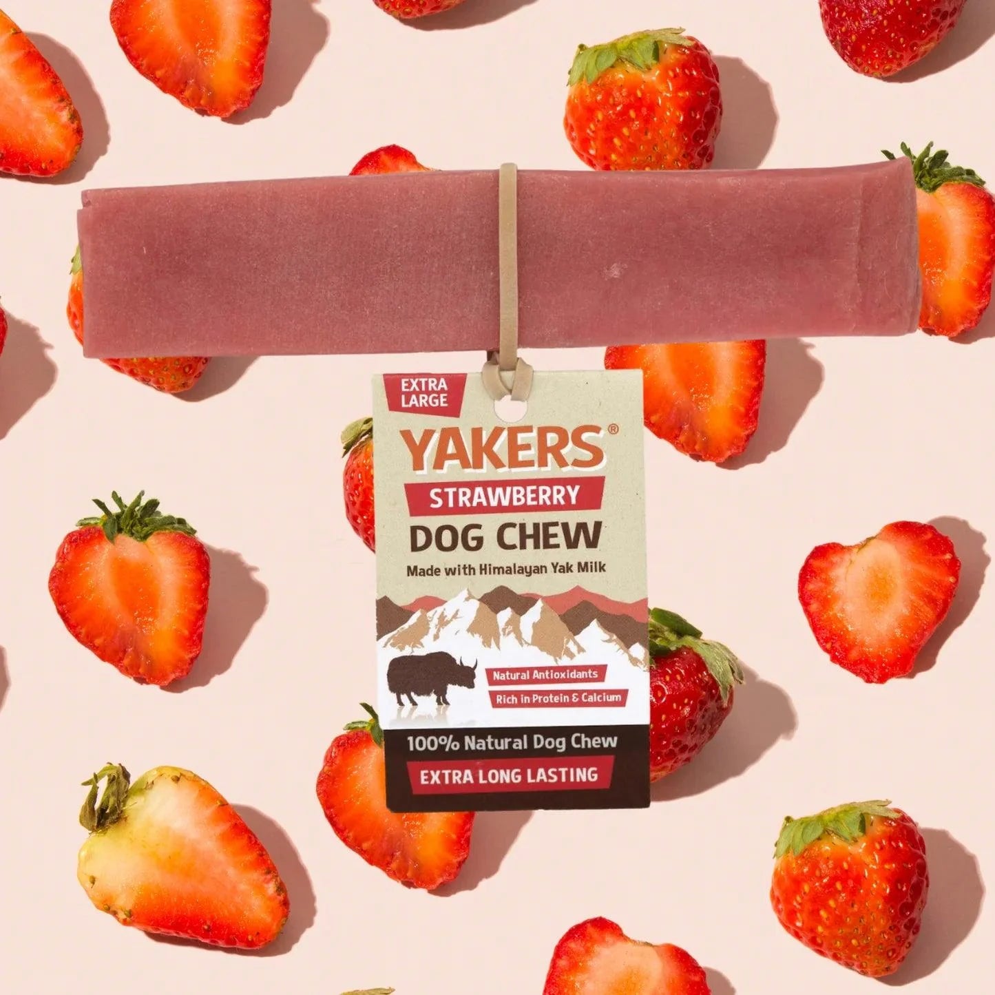 Yakers Dog Chew Strawberry MED - Ormskirk Pets